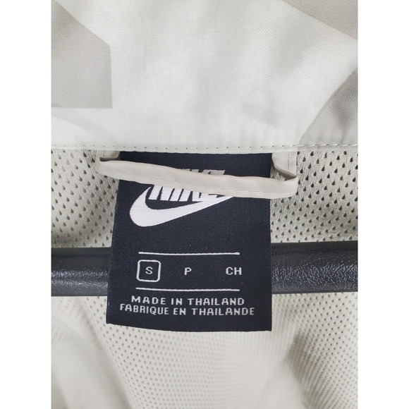 Nike Lightweight Camo Jacket Mens S Green White Zip Windbreaker Water Repellant - Picture 2 of 13